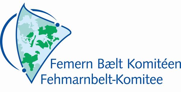 Bild vergrößern: grafisch aufbereitetes Logo des Fehmarnbelt-Komitees, Weltkarte im Ausschnitt mit Schriftzug