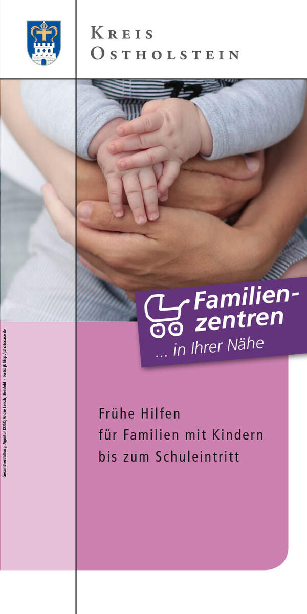 Titel Flyer Hilfen für Familien im Kreis Ostholstein